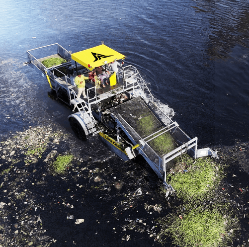 Aquatic Weed Harvester, floating trash collector, floating trash collector machine