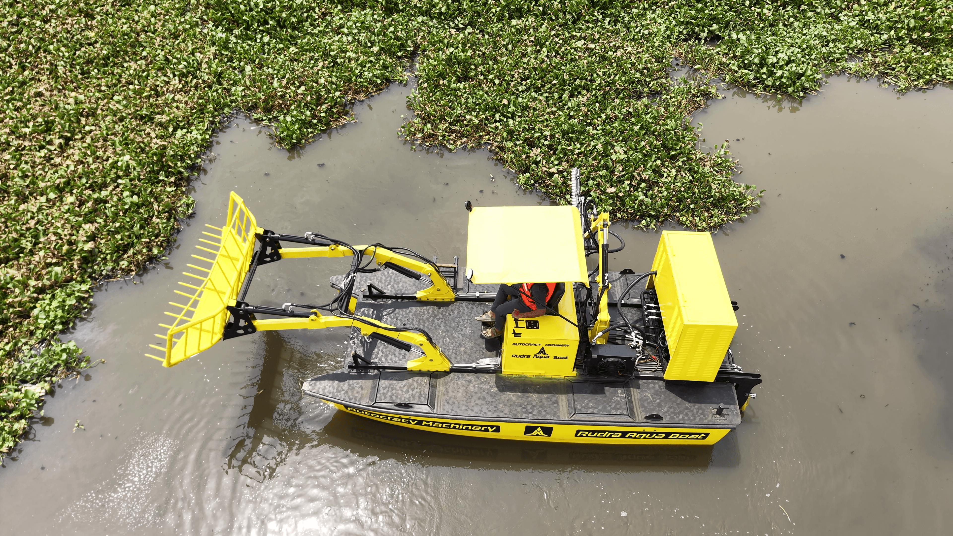 Weed Harvester Boat