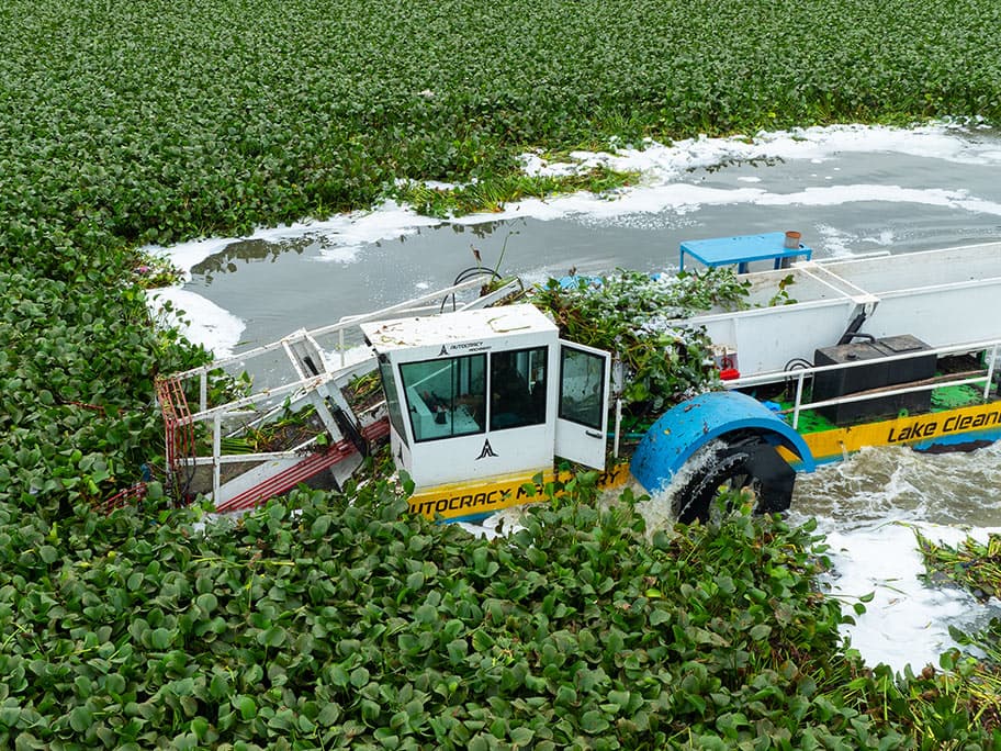 Rudra Aquamax 100X Aquatic Weed Harvester for Environmental Sustainability