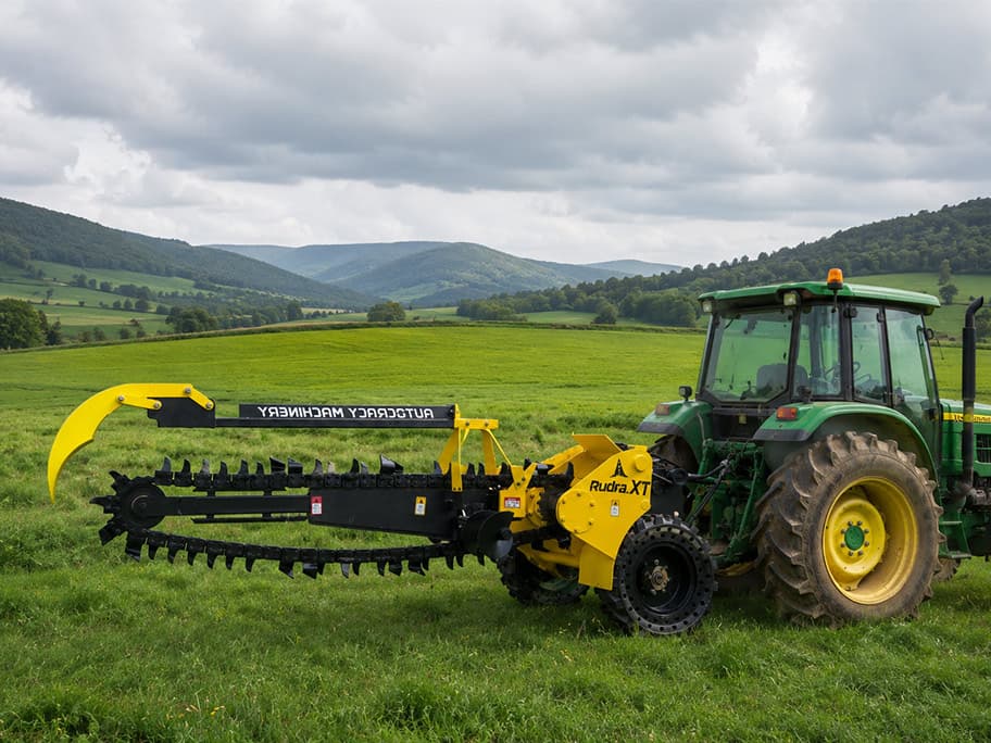 Rudra 100XT Heavy Duty Trencher Machine for Solar